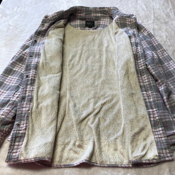 Jachs New York Plaid Flannel Fleece Lined Shacket Small - Picture 3 of 9